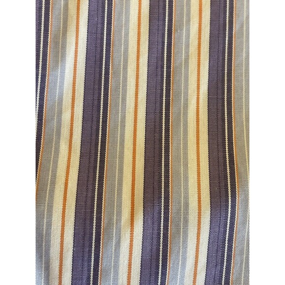 Ralph Lauren Custom Fit Bottom Down Shirt Man Size L (16 32/33) Purple Stripe - Picture 3 of 11